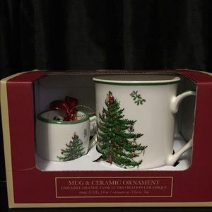 Spode Christmas mug with Spode cup ornament